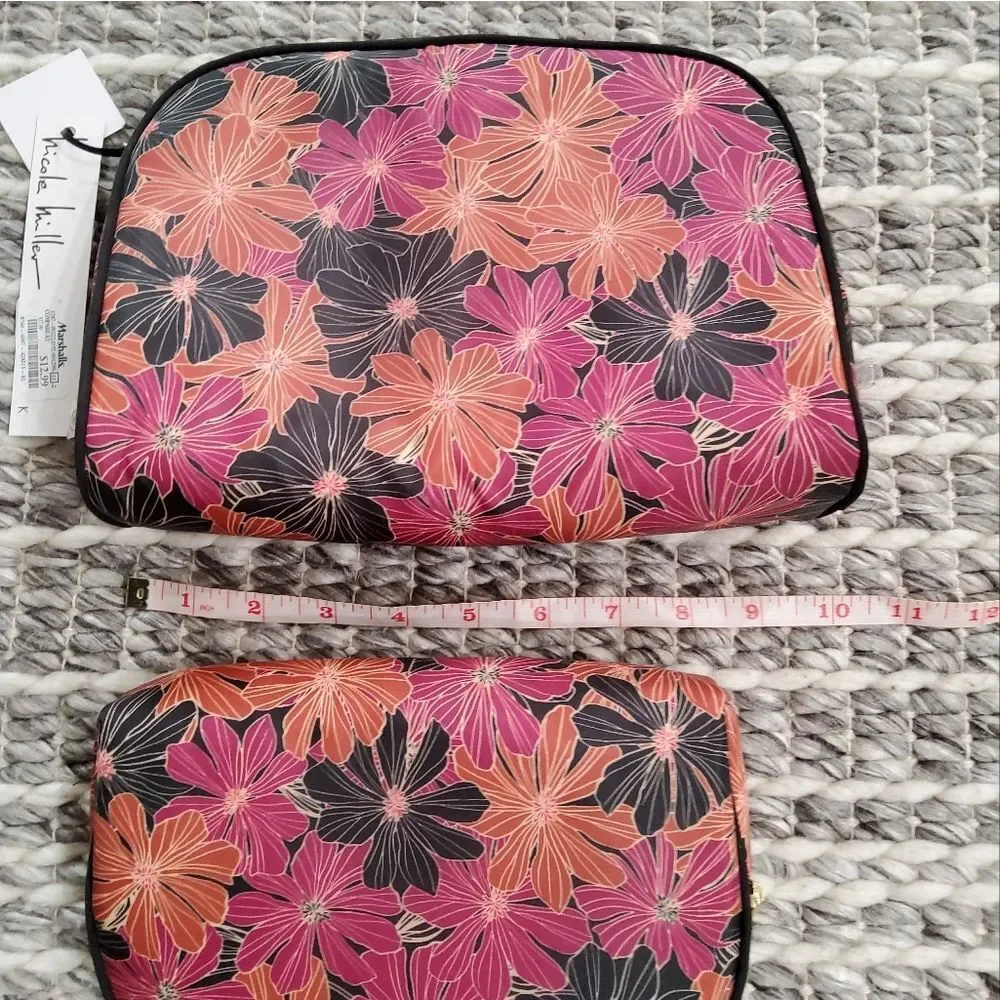 Nicole Miller Bundle of 2 Cosmetic Bags